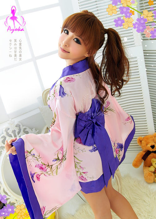 Butterfly 2Pcs Kimono Costume - LingerieCats