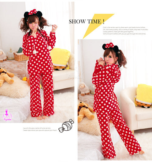 Red Minnie Pajama - LingerieCats