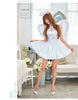 Lingeriecats Sexy 3 Pieces Angel Costume Halloween Cosplay Dress Women Carnival Cute Dress White …