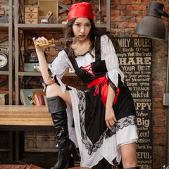 Lingeriecats Sexy Halloween 3 Pieces Pirates Halloween Costume Black