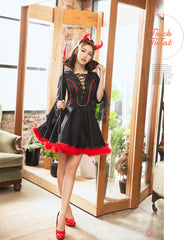 Lingeriecats Halloween Sexy Black Devil Demon Costume For Girl