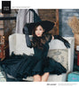 Lingeriecats Sexy Black Bewitching Women Halloween with Hat and Glove Costume
