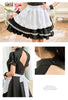 Lingeriecats Sexy Halloween Seductive French Maid 4 Piece Black and White Dress with Bowtie