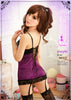 Sexy Purple/Black Babydoll Lingerie