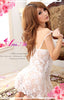 Sexy White Open Front Babydoll Lingerie