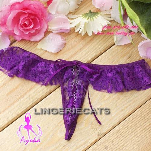 Flirtatious Purple Corset Set - LingerieCats
