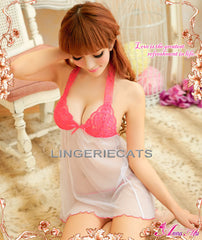 Sweet Beauty Open Back 2 Pcs Babydoll