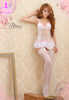 Lingeriecats Sexy Dot Bow Long Corset White