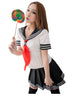 LINGERIECATS Sexy Black ? White School Girl Uniform Cosplay Costume Set (Free Sport Pant Gift)
