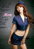 Lingeriecats Sexy Navy Blue Sky Lover flight attendant costume