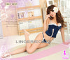 Romantic Rayon Zipper Front Corset Set