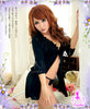 Lingeriecats Sexy satin wrap trimmed with ruffle detail along neckline