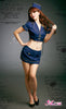 Lingeriecats Sexy Navy Blue Sky Lover flight attendant costume