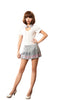 LINGERIECATS Sexy Grey Pinky 2pcs School Girl Uniform Cosplay Costume Set
