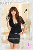 Romantic Rayon Zipper Front Corset Set