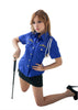 LINGERIECATS Sexy Blue ? Black 2pcs Verisimilitude Police Outfit Cosplay Costume Set
