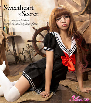 Lingeriecats Sailor Style School Girl Uniform Cosplay Costume Set - LingerieCats