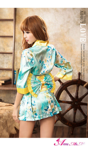 Lingeriecats Sexy Summer Breeze Japanese kimono outfit cosplay costume set. - LingerieCats