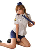 LINGERIECATS Sexy Clear Sky Air Force Officer Cosplay Costume Set