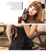 Lingeriecats Sexy Eye Catching Mysterios Cosplay Black Dinner Dress
