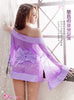 LINGERIECATS Sexy Purple Luster Japanese Doll Cosplay Kimono Costume Set