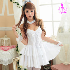 Lingeriecats Sexy Snow Bride 5 Pcs Costume