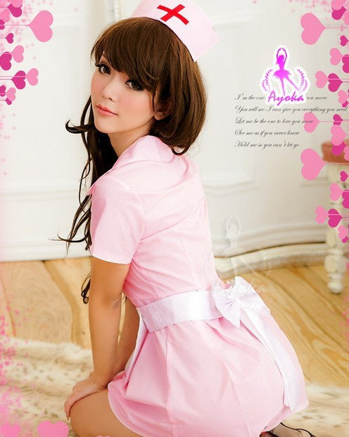 Cutie Pink Nurse Costume Outfit - LingerieCats