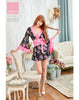 Lingeriecats Sexy Sweet Black Color Japanese Kimono Lingerie Robe