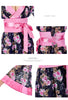 Lingeriecats Sexy Sweet Black Color Japanese Kimono Lingerie Robe