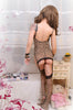 Exotic Leopard Lingerie Kitty 6 Piece (2 Sizes) Set