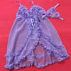 Hot Sexy Open Front Purple Babydoll Lingerie