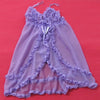 Hot Sexy Open Front Purple Babydoll Lingerie