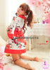 (Discn't) Blooming Kimono 2 Pcs Costume