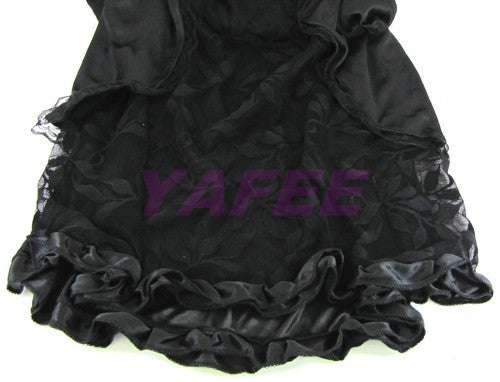 Sexy Black Babydoll Lingerie Lace Dress - LingerieCats
