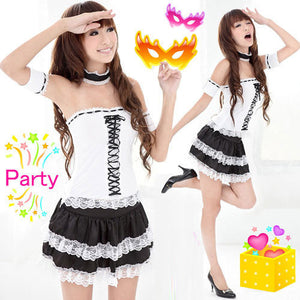White French Maid Clubwear Costume Dress - LingerieCats
