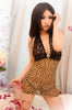 Elegant Leopard Babydoll Lingerie Slip