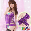 Flirty Purple Lace Babydoll Lingerie G-String