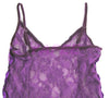 Flirty Purple Lace Babydoll Lingerie G-String