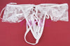 Flirty White Lace Babydoll Lingerie G-String