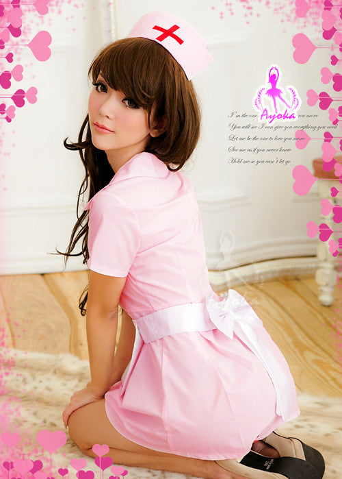 Cutie Pink Nurse Costume Outfit - LingerieCats