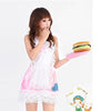 Hot Sexy Pink Maid Backless Dress Costume Lingerie Set