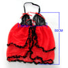 Hot Red Black Open Front Babydoll Lingerie