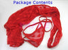 Hot Red Heart Pattern See Through Babydoll Lingerie