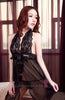 Sexy Backless Black Waist Ribbon Babydoll Lingerie Dress
