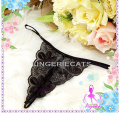Refined Embroidery G-string Set