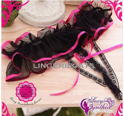 Hot Lover Crotchless G-string - LingerieCats