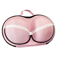 Bra Large Pink Dot Travel Bag