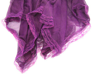 Purple Strap and See Through Babydoll - LingerieCats