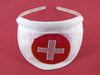 Seductive White Nurse Costume Lingerie G-string Hair Band