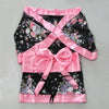 Sexy Black Japanese Kimono Style Lingerie Robe